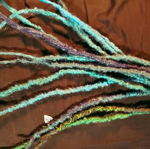6 Double End Handmade Dreadlocks "earth witch"
